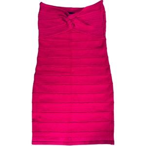 3/$44 Wet Seal size medium pink strapless stretchy bodycon sweater mini dress